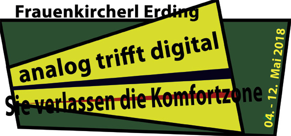Einladung "analog trifft digital" Vorderseite